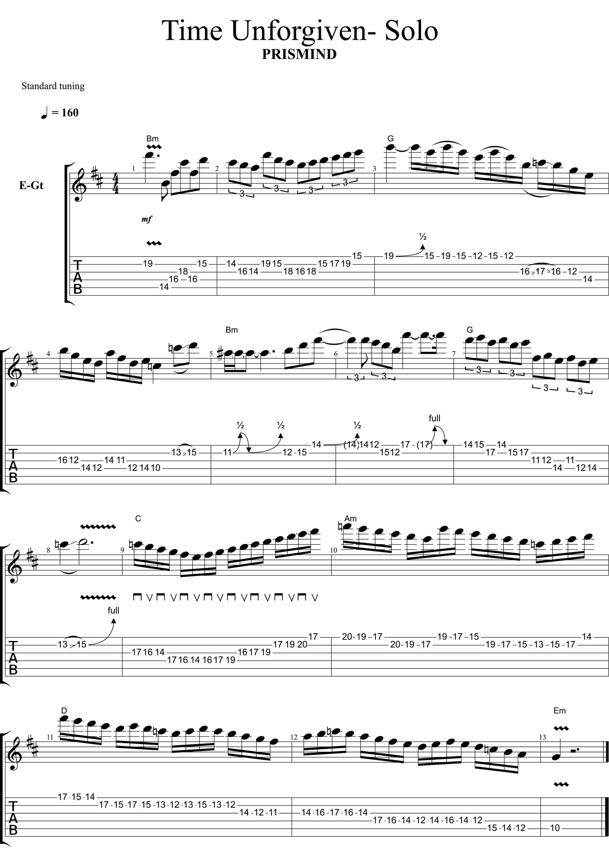 Time Unforgiven Solo